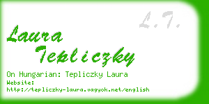 laura tepliczky business card